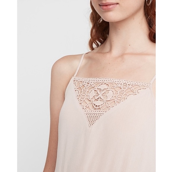 EXPRESS Lace High Neck Cami - Picture 2 of 10